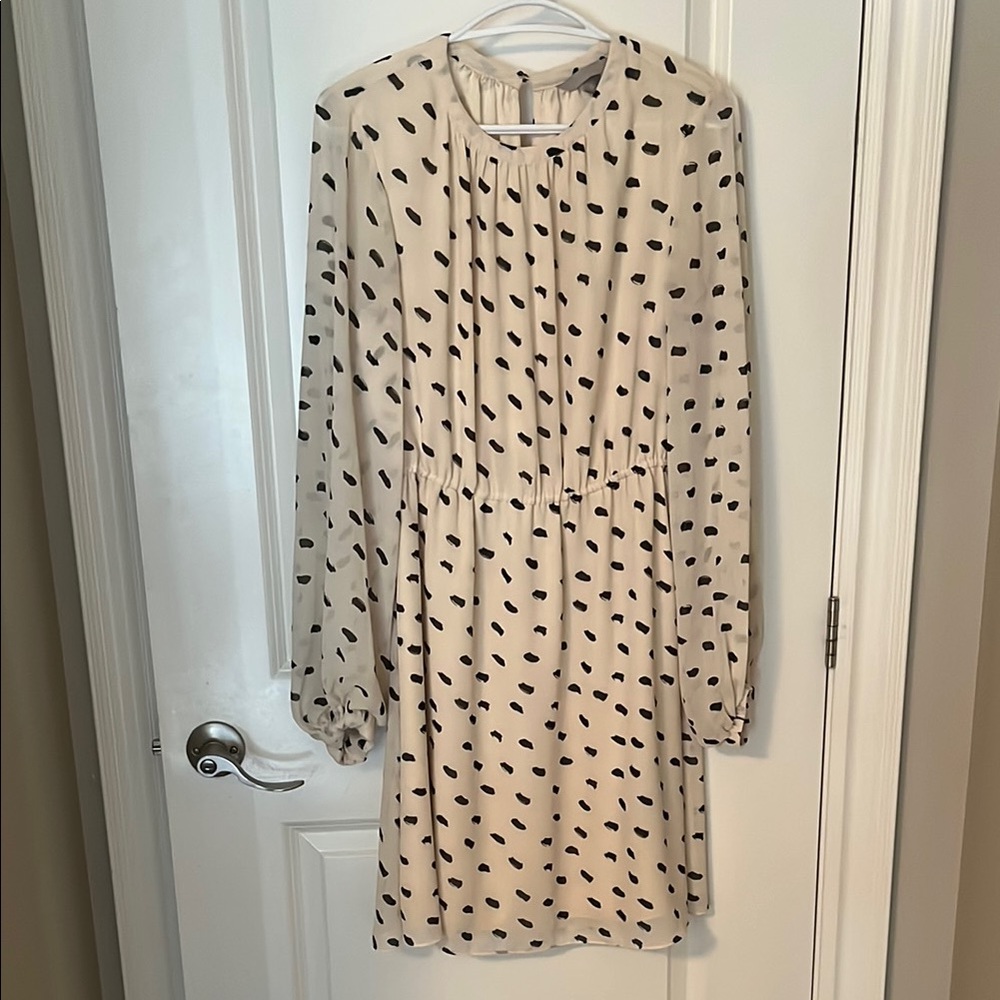 Cream Polka Dot Dress